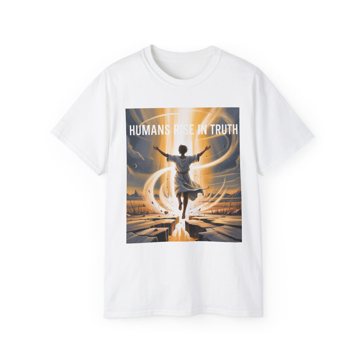Humans Rise in Truth Tee
