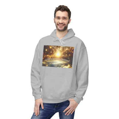 Eternal Love Hoodie - Inspirational Faith Apparel, Christian Hoodie, Unisex Fleece Sweatshirt, Gifts for Believers, Religious Style