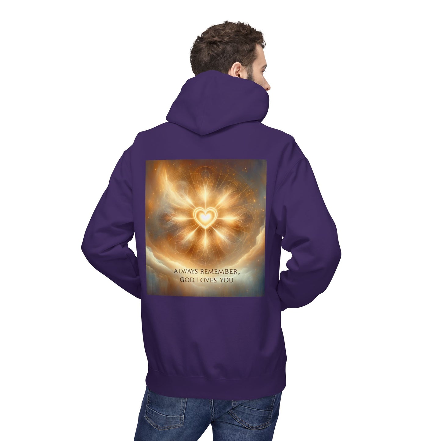 Eternal Love Hoodie - Inspirational Faith Apparel, Christian Hoodie, Unisex Fleece Sweatshirt, Gifts for Believers, Religious Style